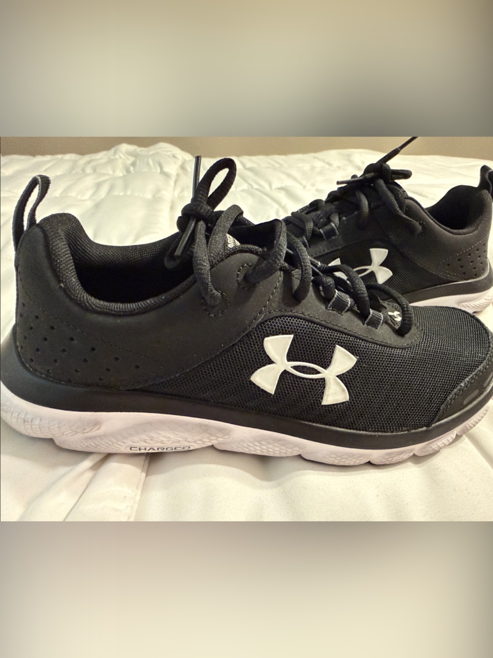 Under Armour Black & White Women's Cross-Training Sneakers
